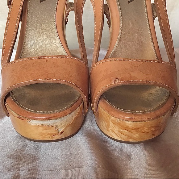 Prada BOHO Chunky Heel Platform Sandals 6.5 - Picture 6 of 7